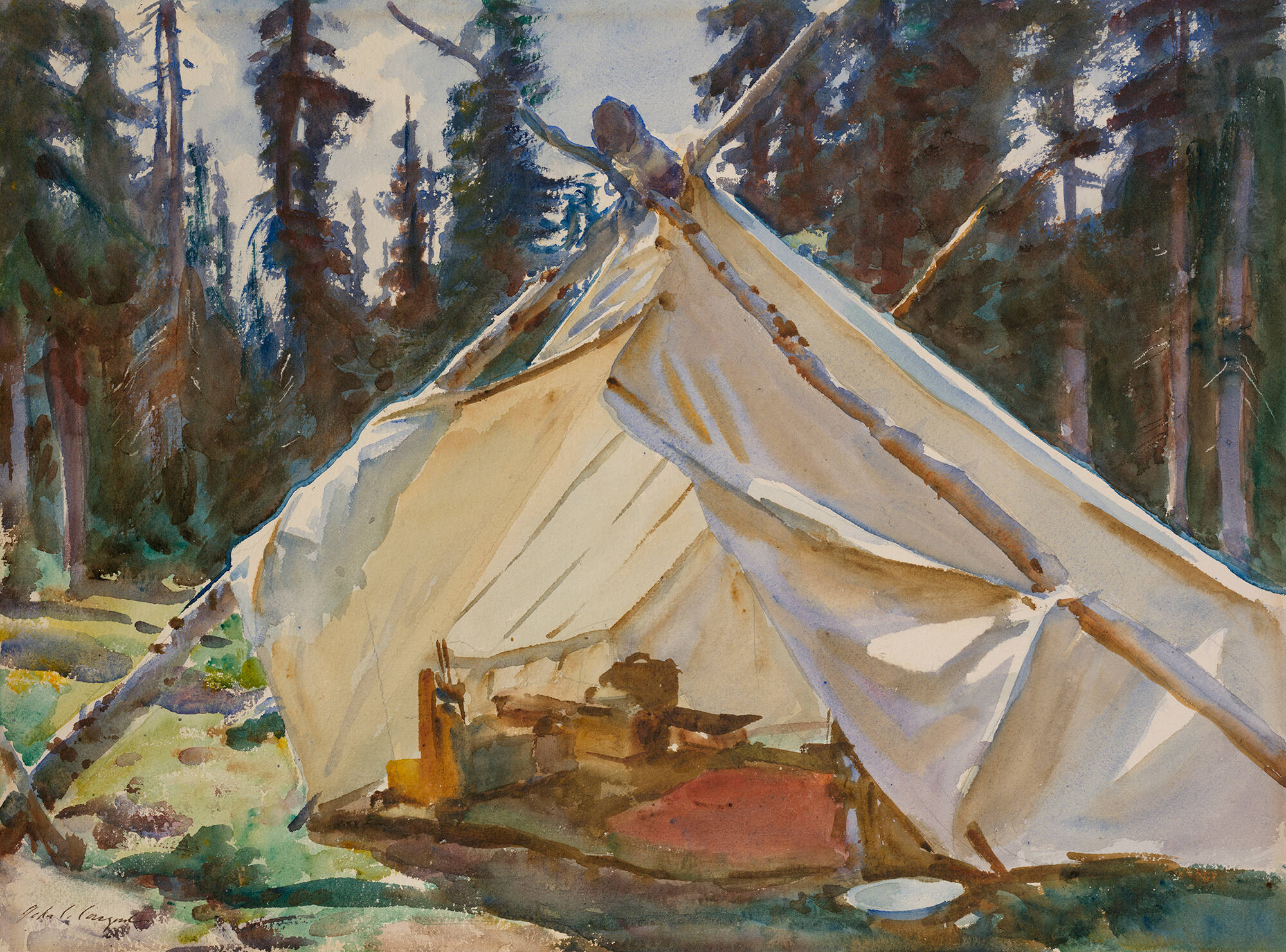 A Tent in the Rockies  Isabella Stewart Gardner Museum