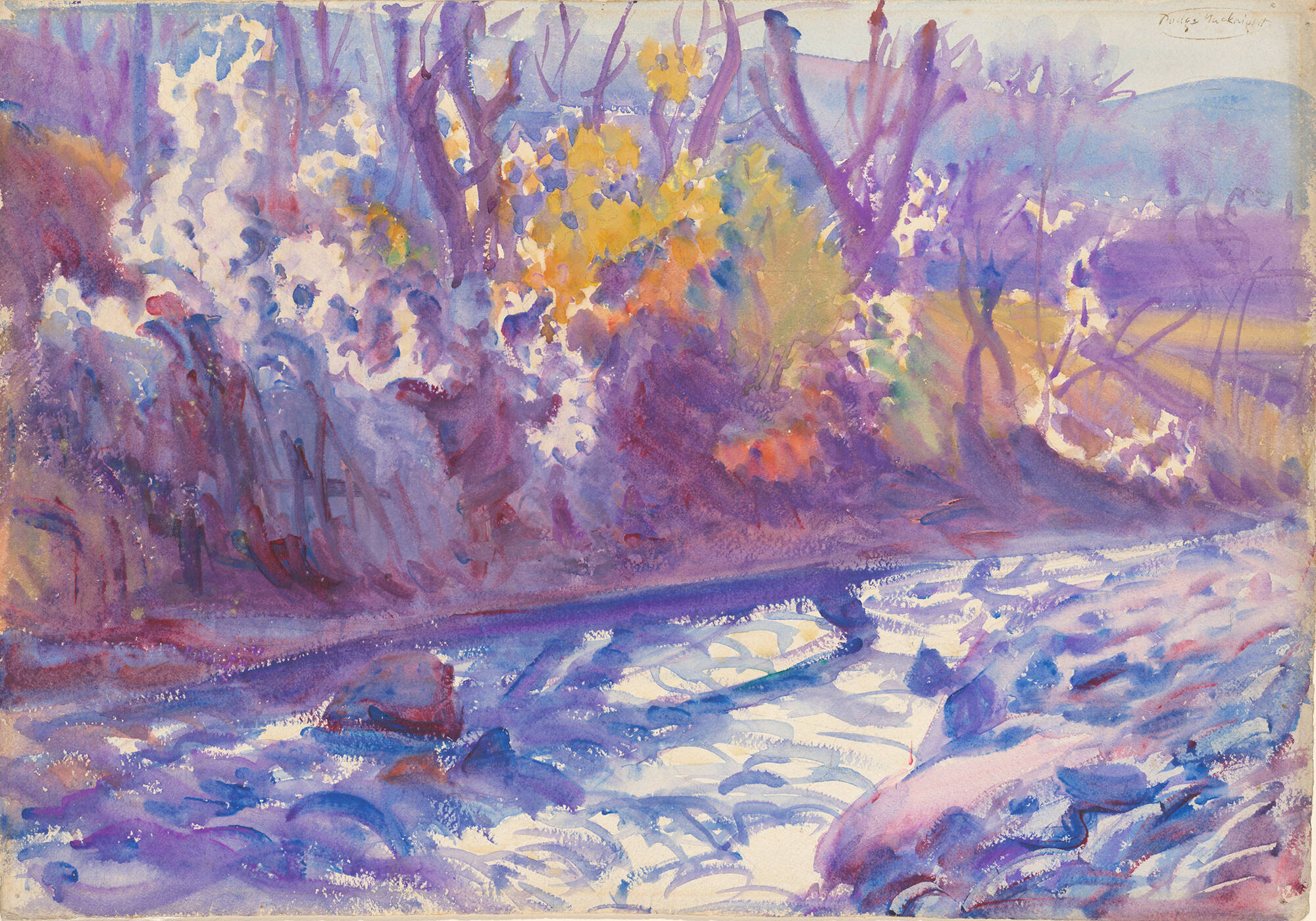 LILAC SERENADE Dawne Barnes まるい 絵画