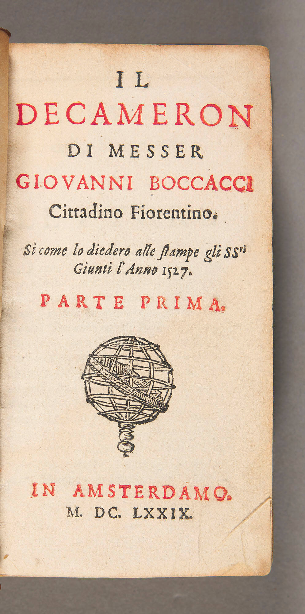 Preface Decameron The Decameron, Volume I | Isabella Stewart Gardner Museum