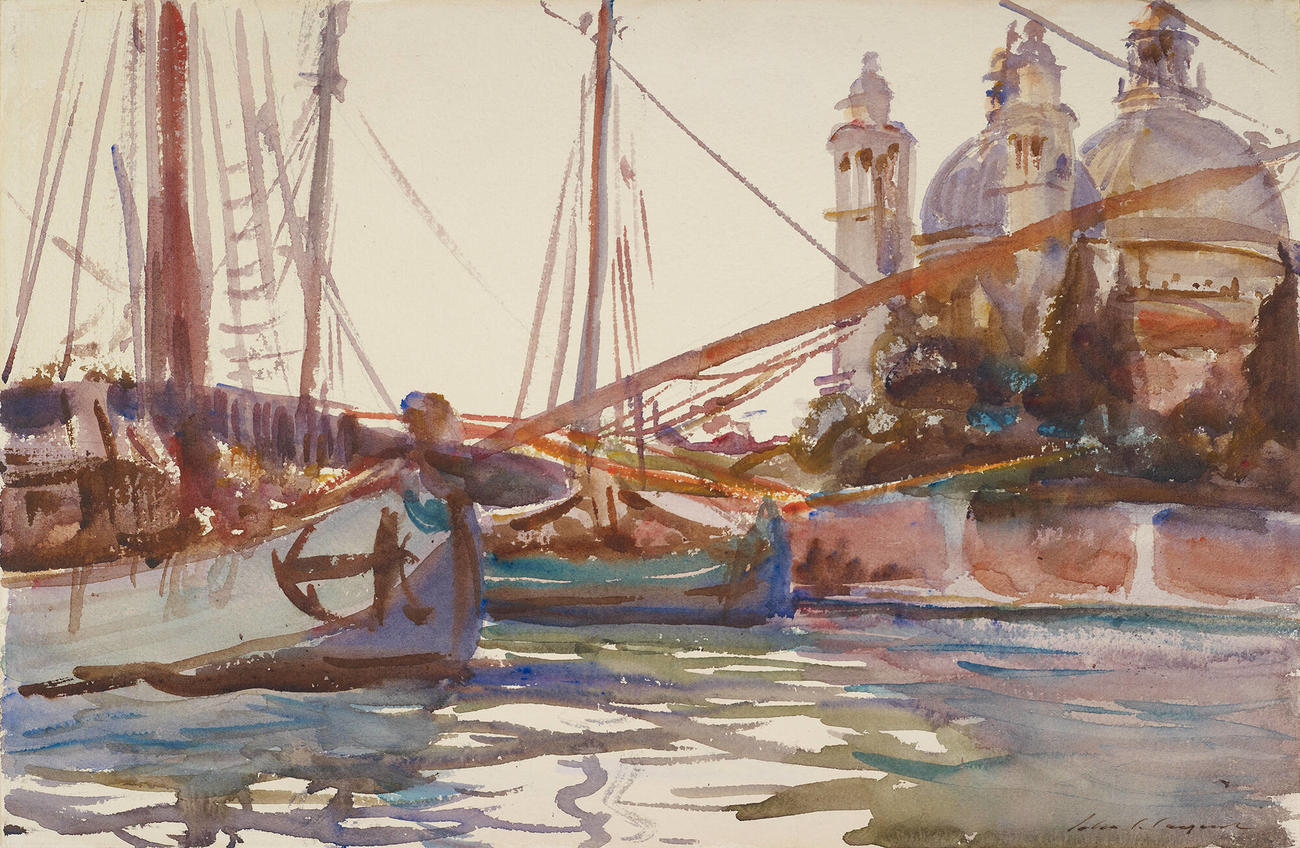 ジョン・シンガー・サージェント、サルーテ寺院の裏、ヴェネツィア Santa Maria della Salute, Venice | Isabella Stewart Gardner