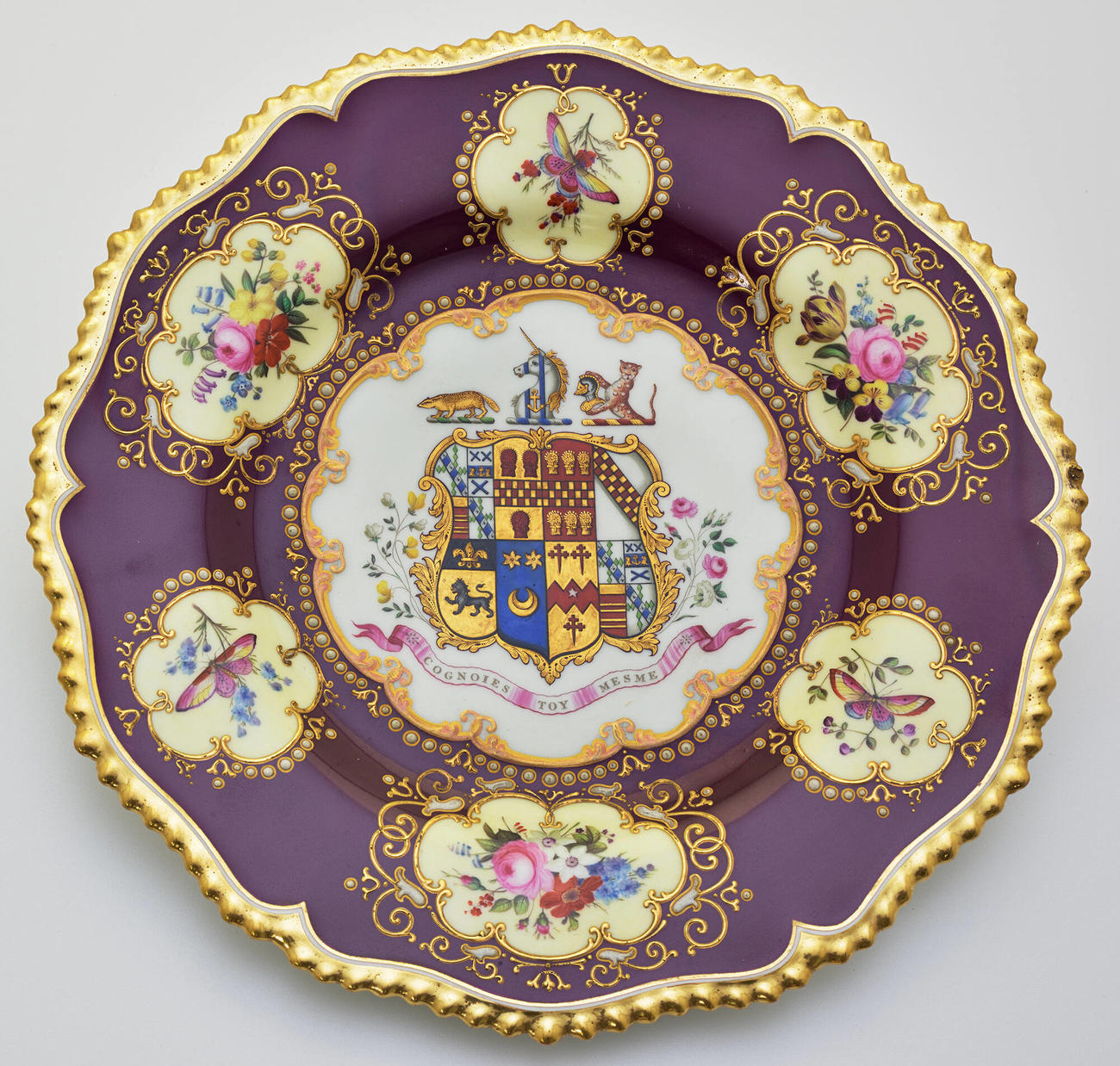 Set of Worcester Armorial China | Isabella Stewart Gardner Museum