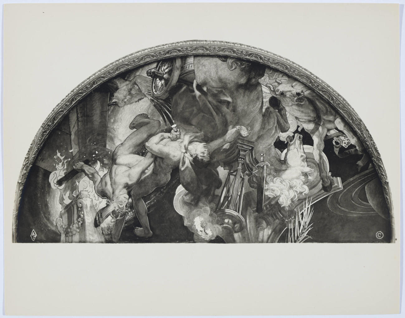 John Singer Sargent's Mural, "Fall of Gog and Magog" Isabella Stewart