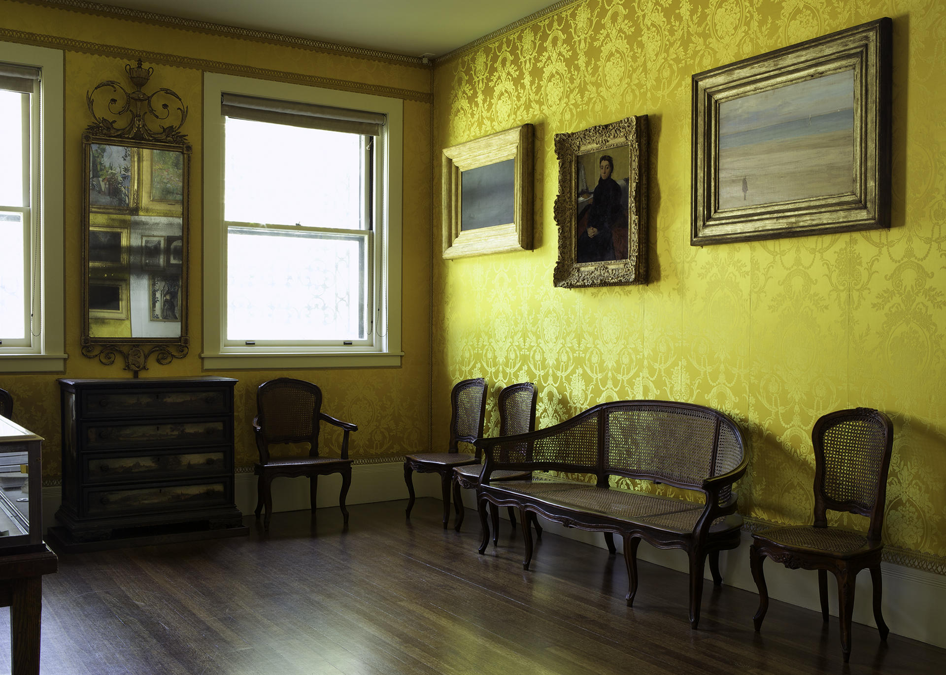 Italian, Parma, Caned Furniture, 2nd half of the 18th century in the Yellow Room Photo: Sean Dungan