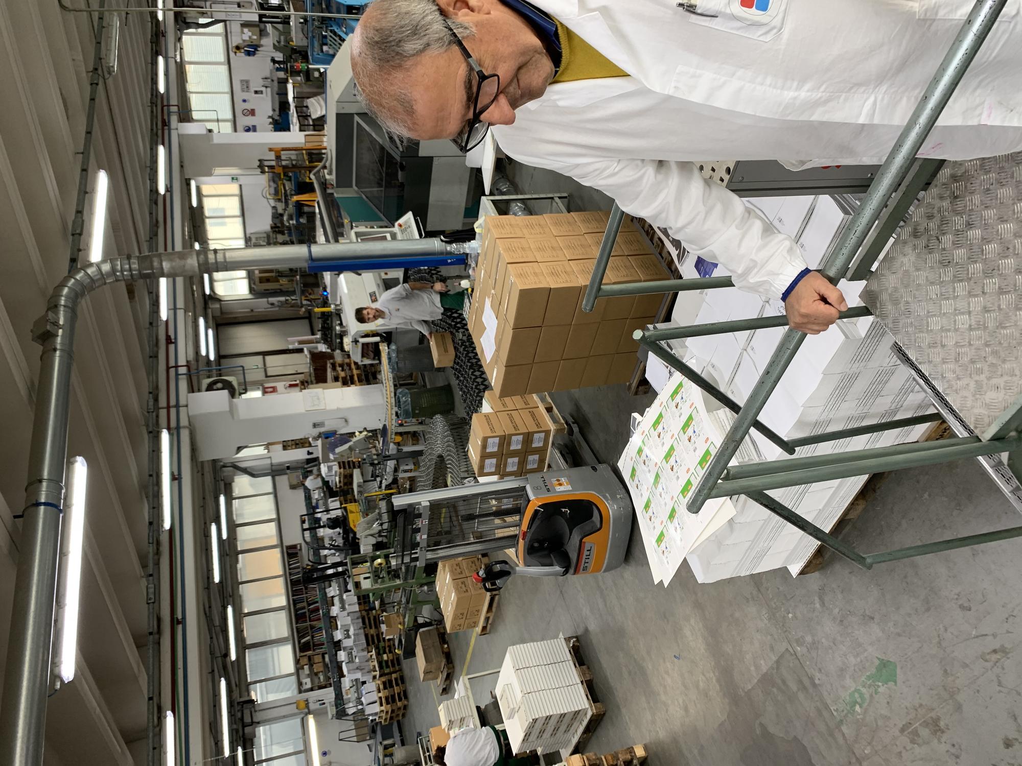 The final sheets waiting for cutting, folding and binding, Conti Press