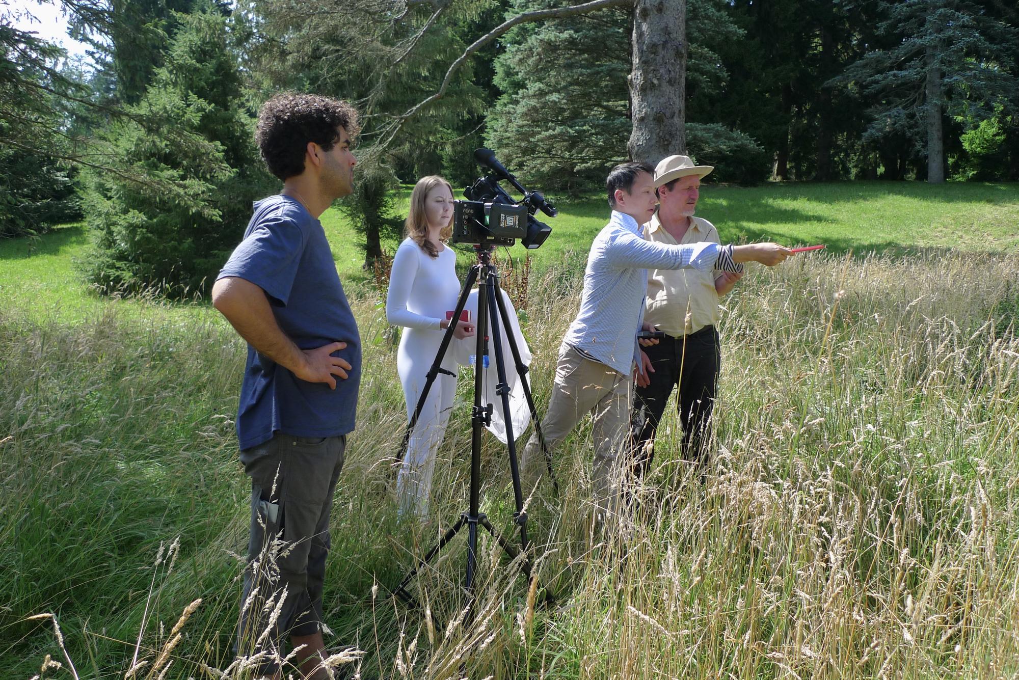 Shen Wei directing at the Arnold Arboretum of Harvard University