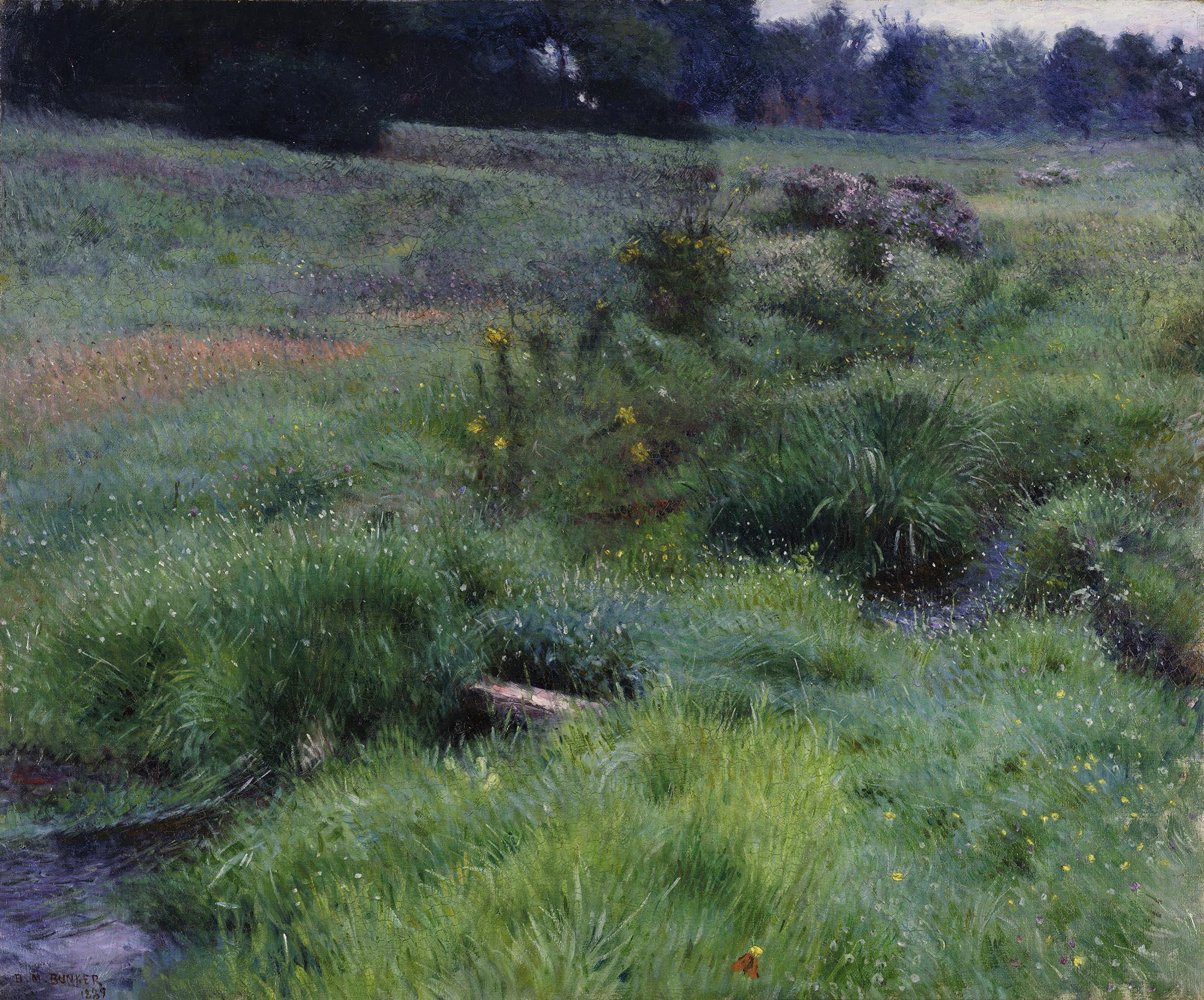 The Brook at Medfield, 1889 by Dennis Miller Bunker