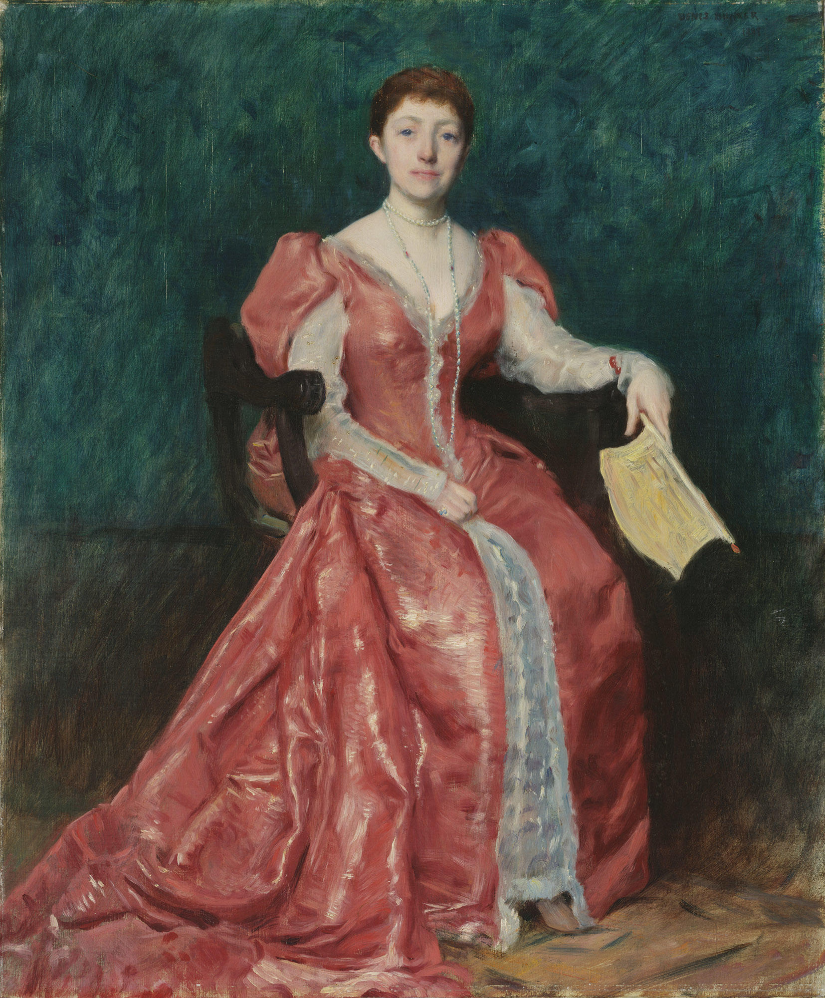 Portrait of Isabella Stewart Gardener by Dennis Miller Bunker, 1898