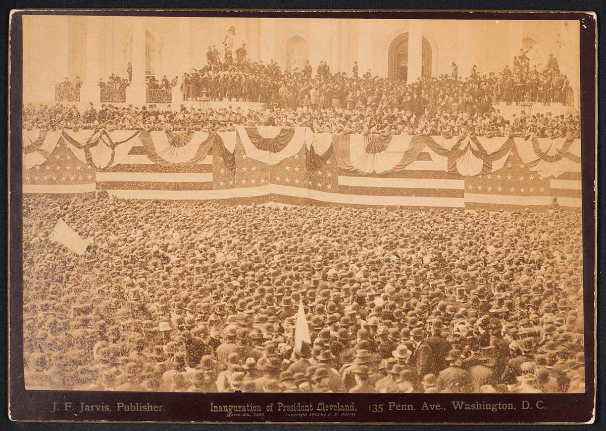 Photo of the inauguration of President Grover Cleveland