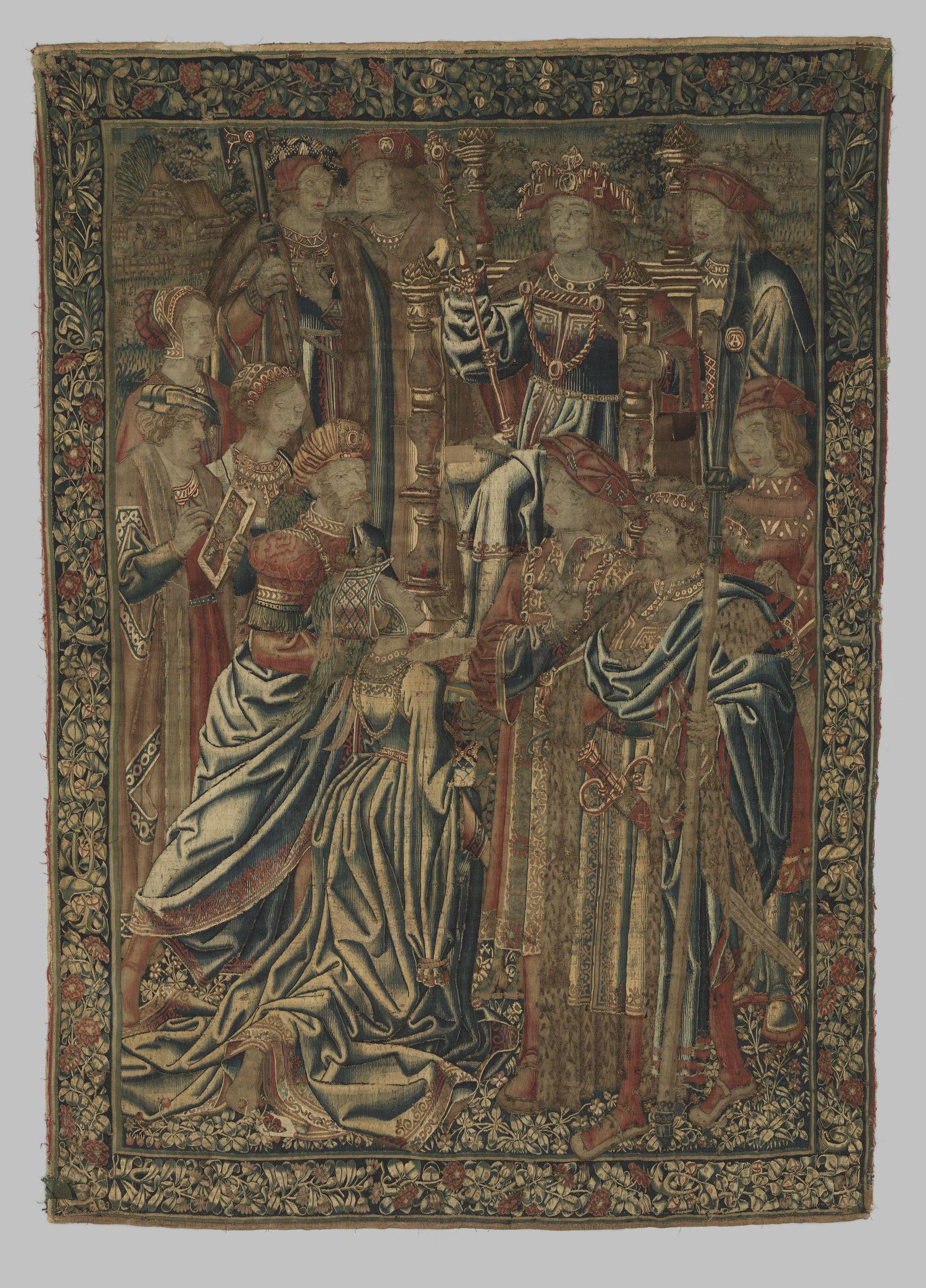 Esther and Ahasuerus Tapestry, vertical