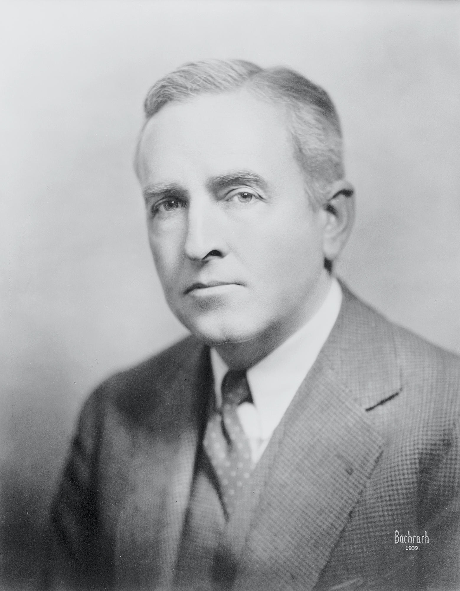 A black and white image of Arthur Pope