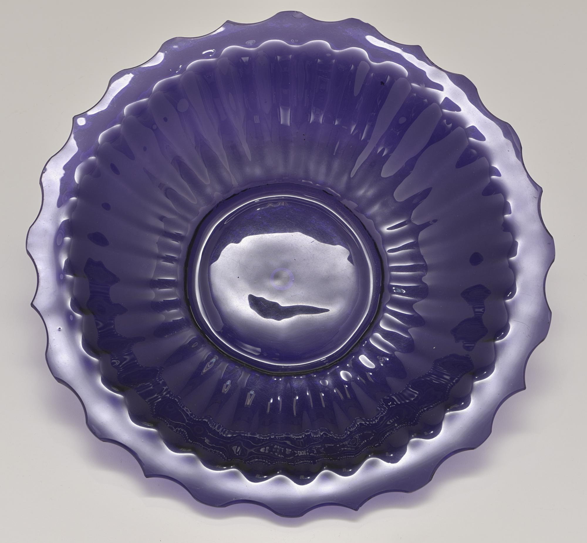 A purple dish