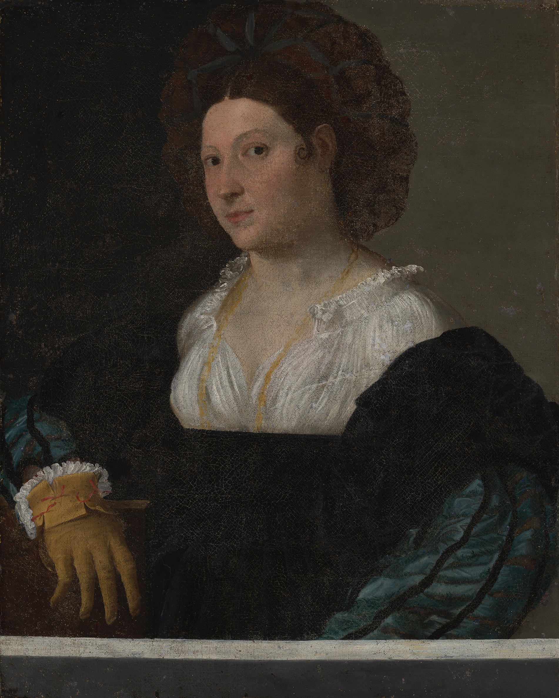 `A painted portrait of a Lady in a Turban.