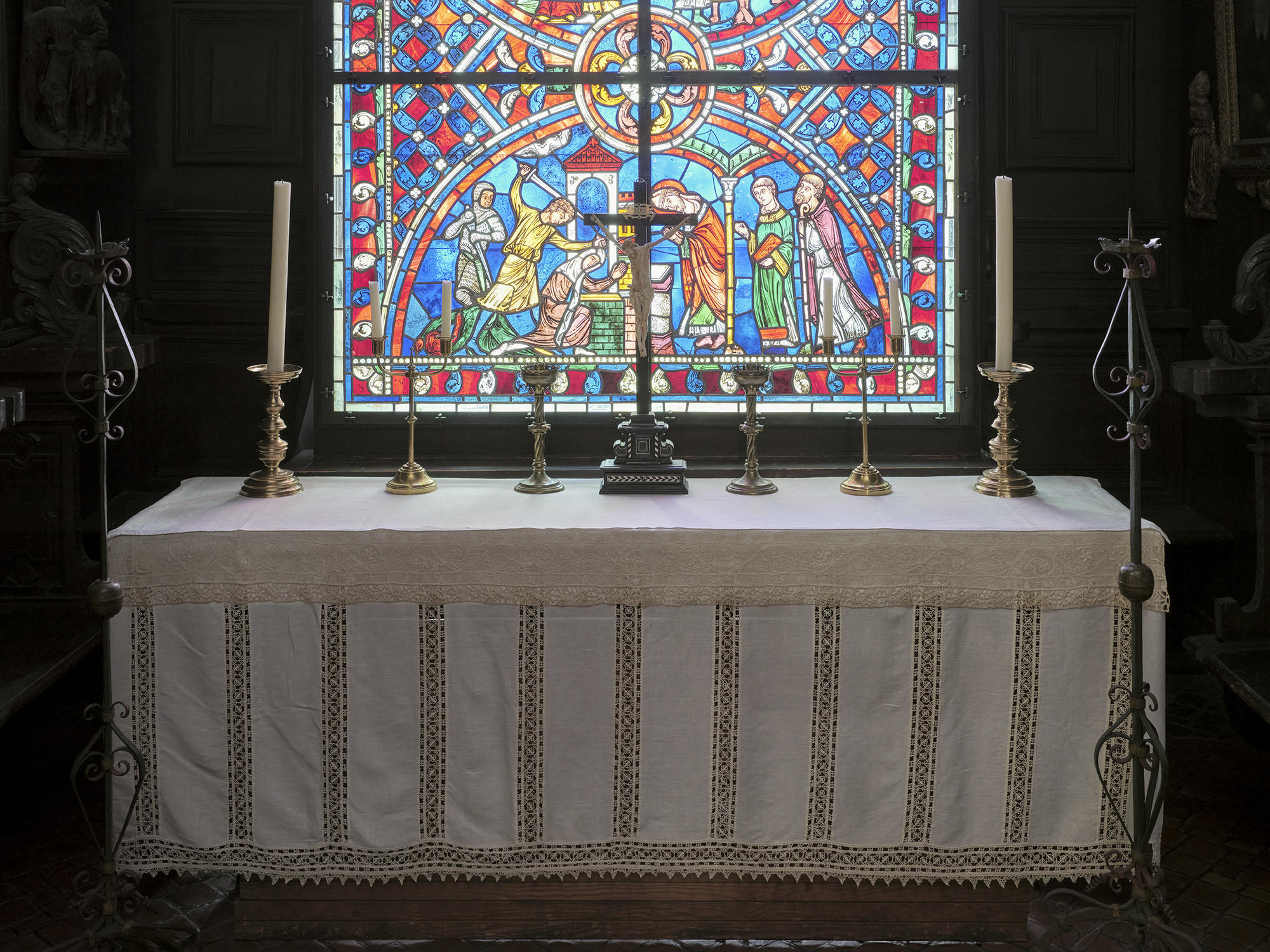 The altar in the Chapel, Isabella Stewart Gardner Museum, Boston