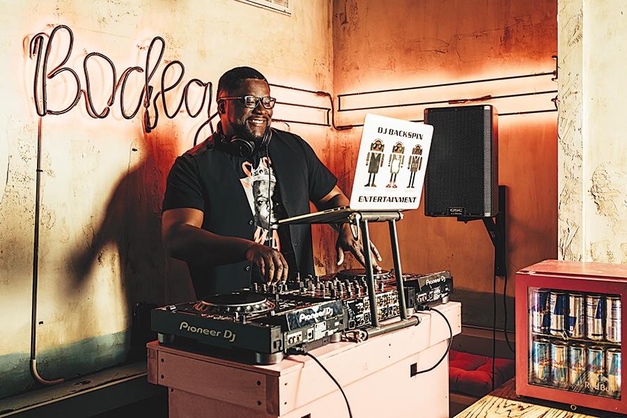 Photo of a DJ.