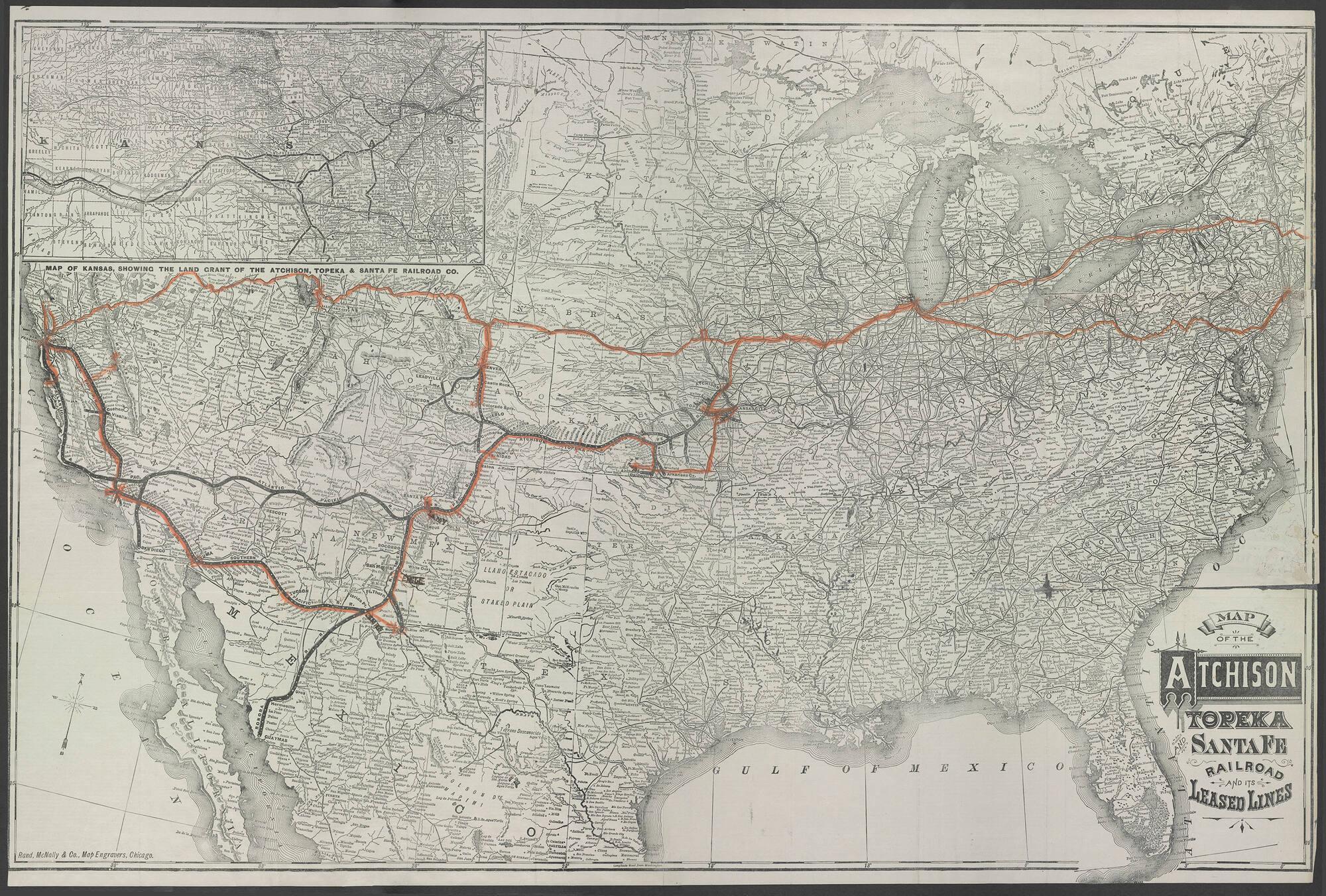 Map of the United States.