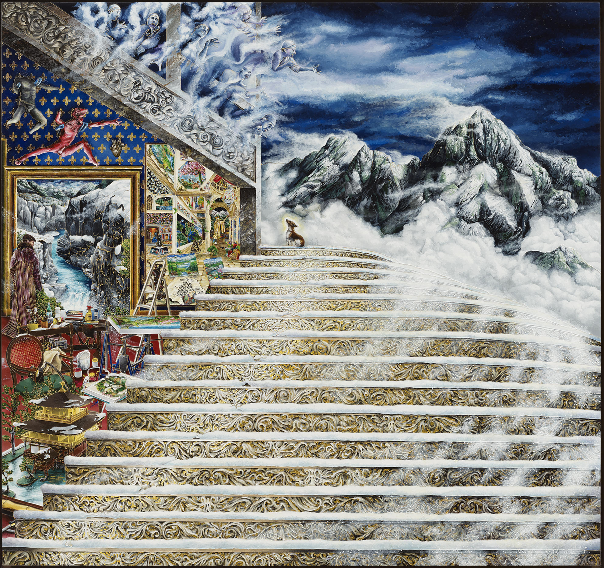 Raqib Shaw, The Departure (After Tintoretto),