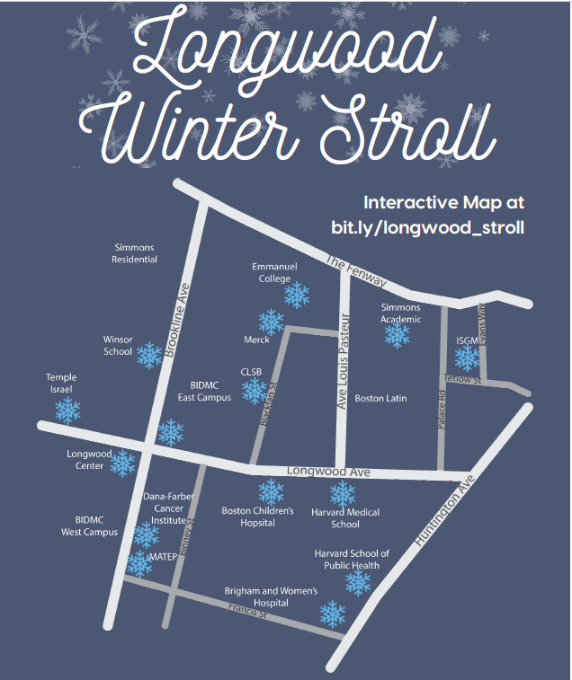 Map of the Longwood Stroll on February 15