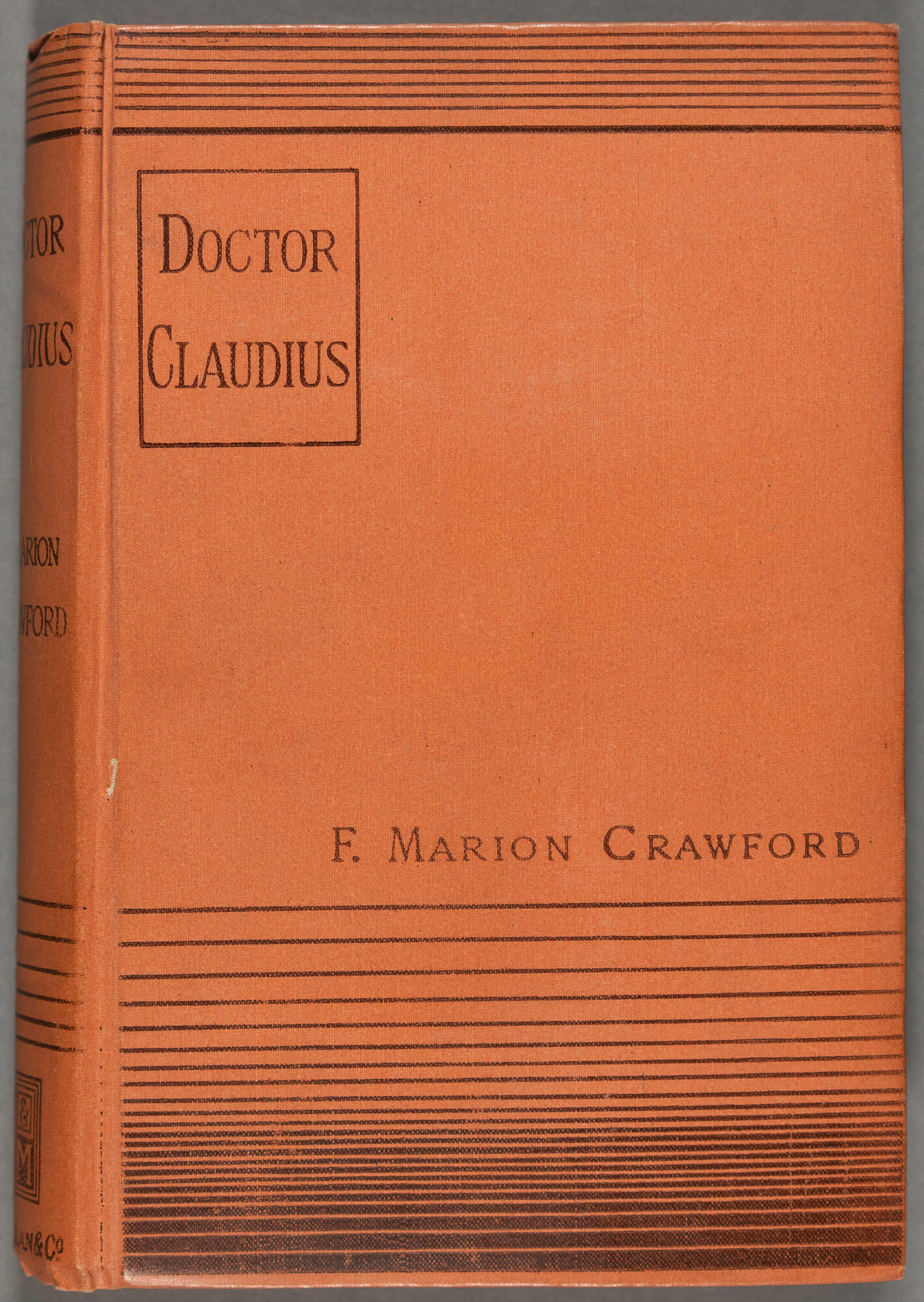 Orange book cover for Doctor Claudius
