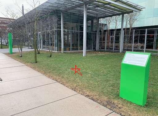 Grassy area in front of the Isabella Stewart Gardner Museum 