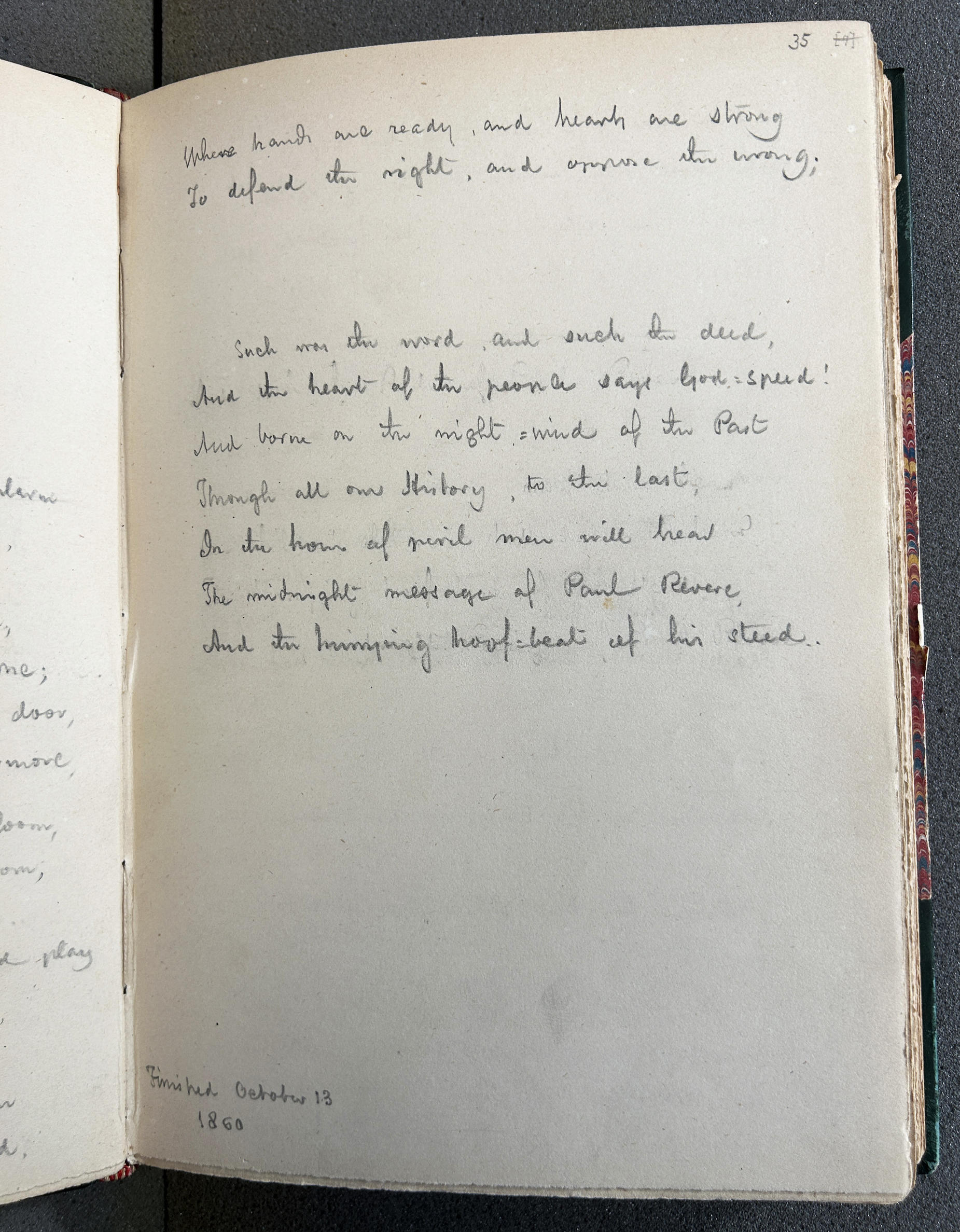 Image of handwritten text in a notebook 