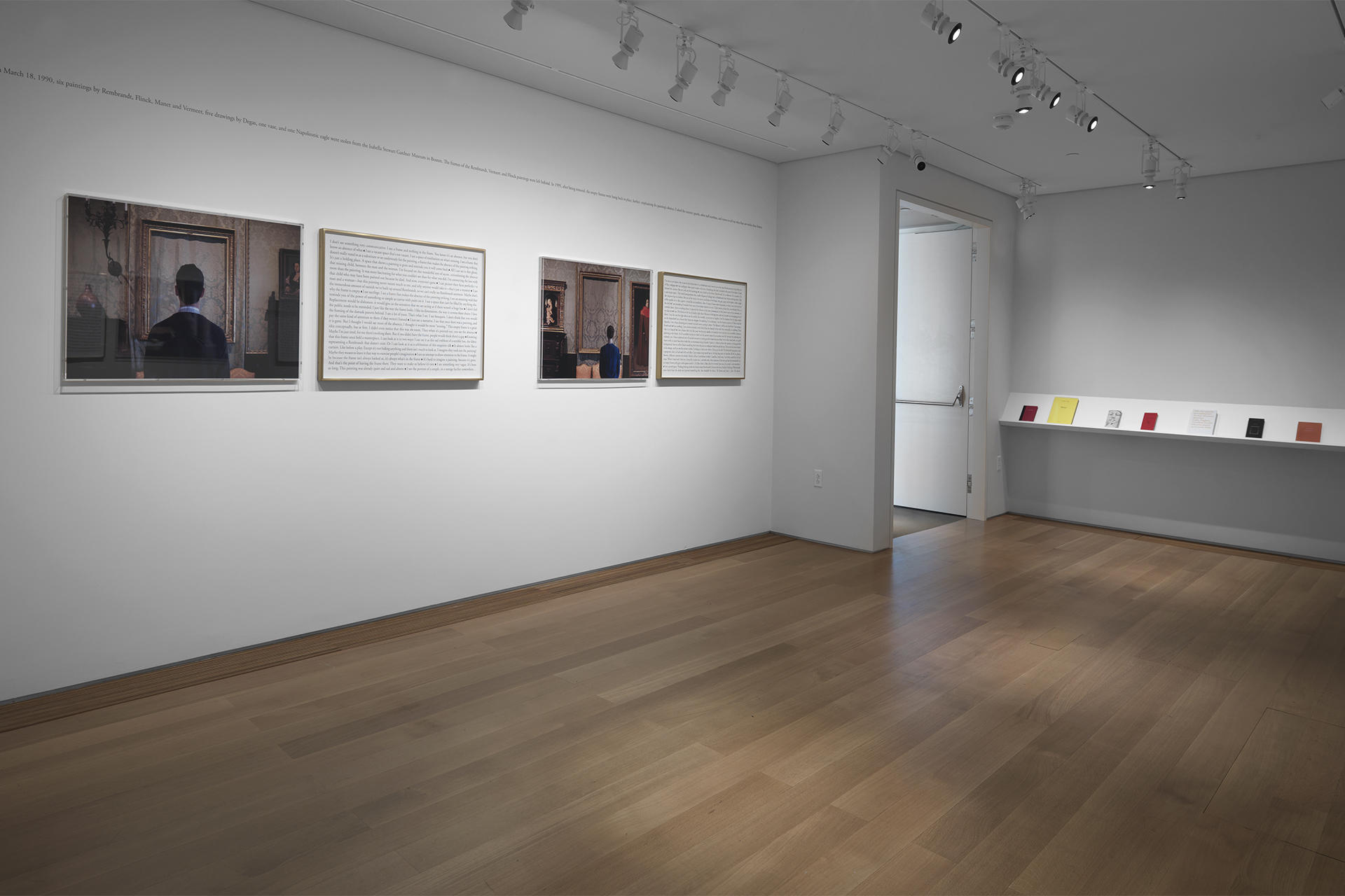 Sophie Calle: What Do You See?, installation view, ©2013 Sophie Calle / Artists Rights Society (ARS), New York / ADAGP, Paris. Courtesy of Sophie Calle, Paula Cooper Gallery, New York, and Isabella Stewart Gardner Museum, Boston.