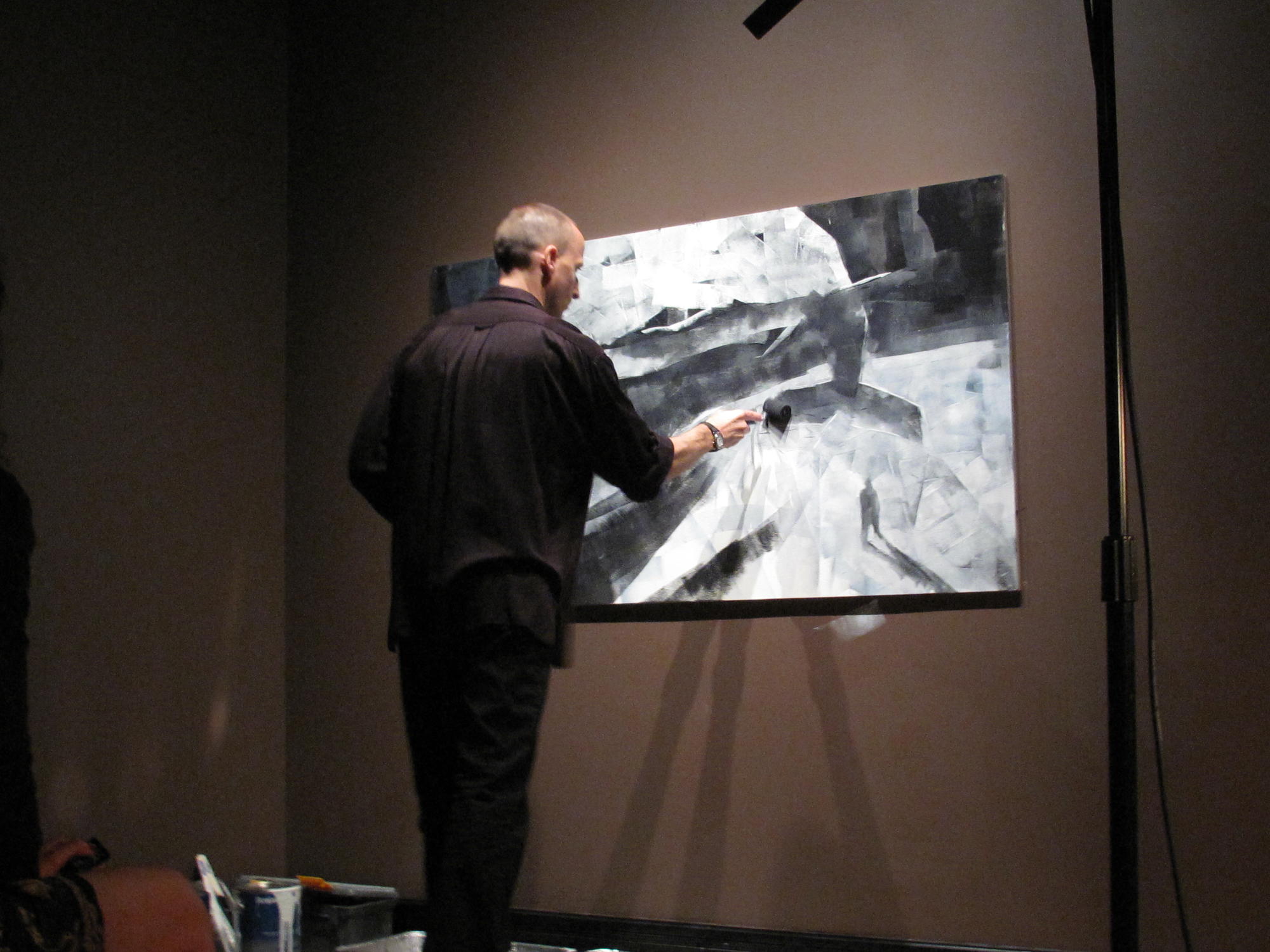 Danijel Žeželj, Once, a live painting and music performance, 2010.