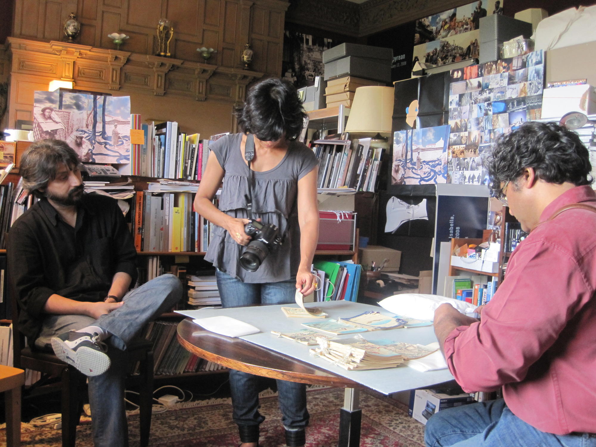 Raqs Media Collective views a series of Japanese fairy tales, 2010.