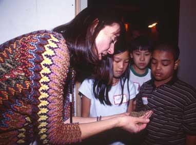 Heather Ackroyd, working with students at the Farragut School.