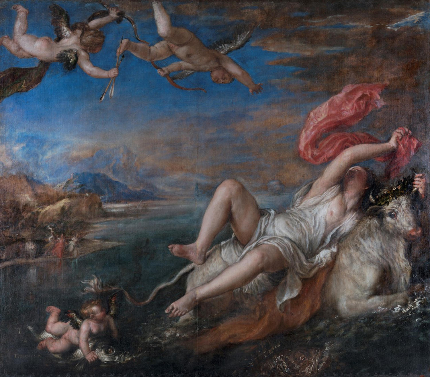 Titian's Europa, after cleaning.