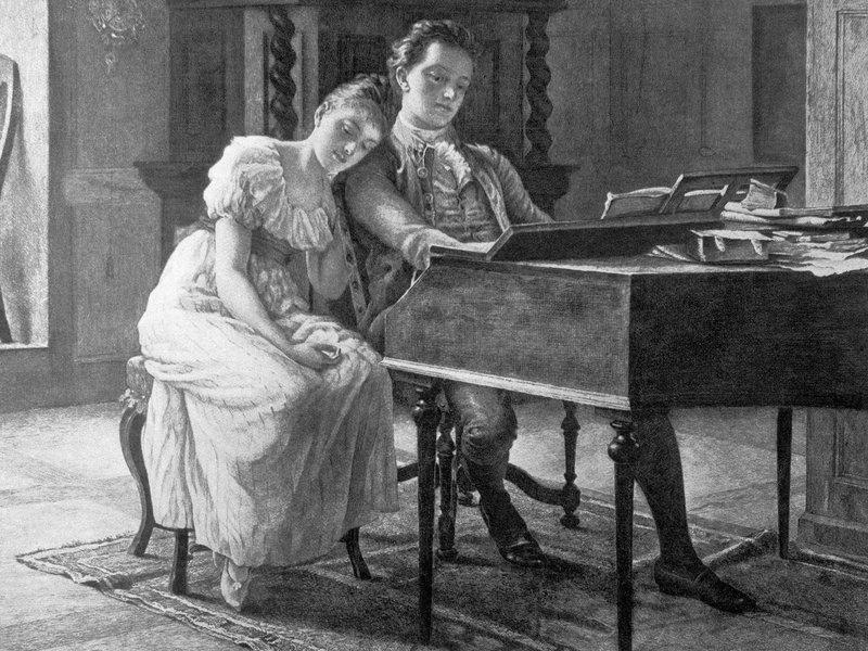 Felix and Fanny Mendelssohn, photo by Bettmann and Corbis