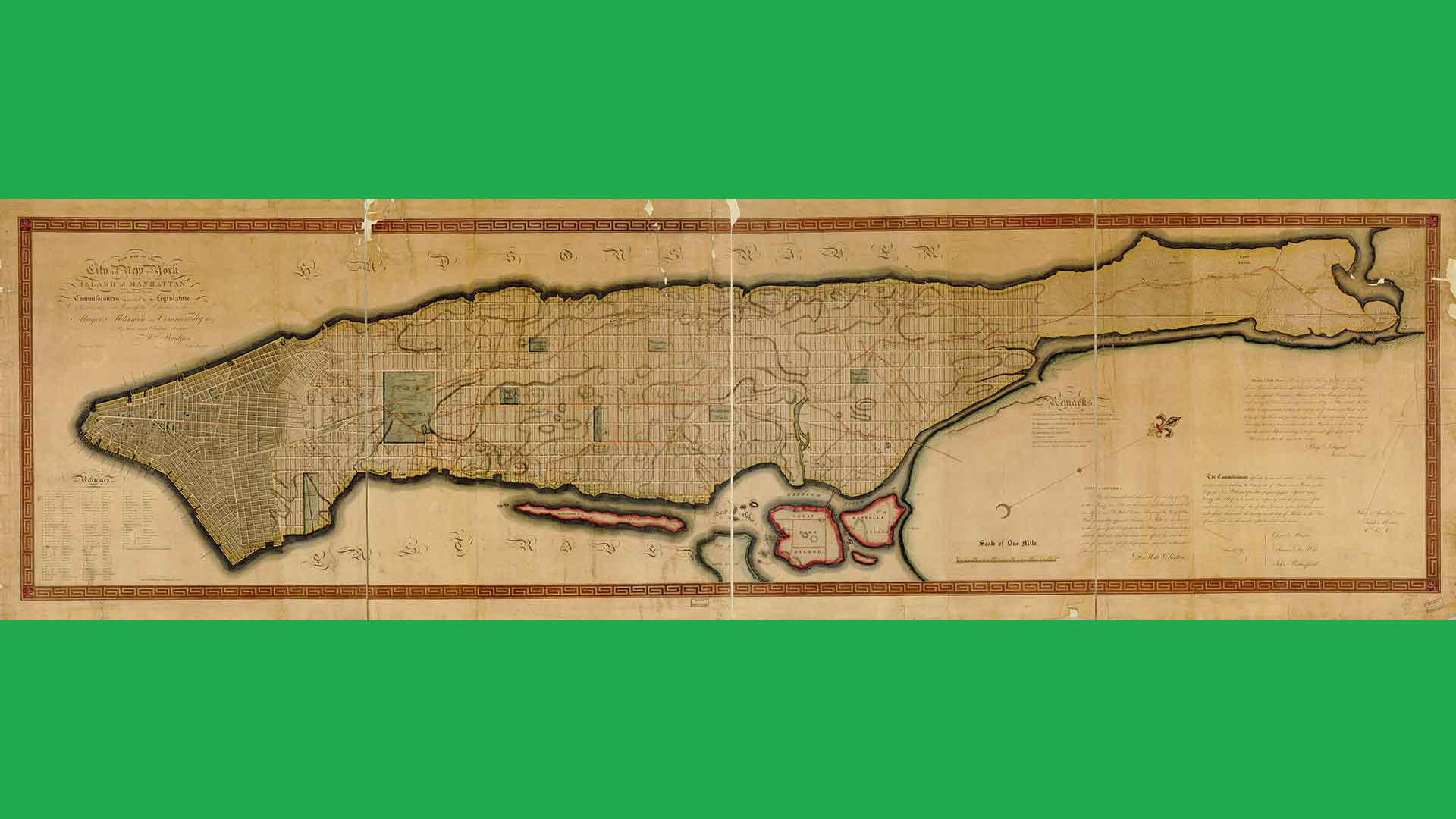 William Bridges and Peter Maverick, Map of the City of New York and Island of Manhattan, 1811