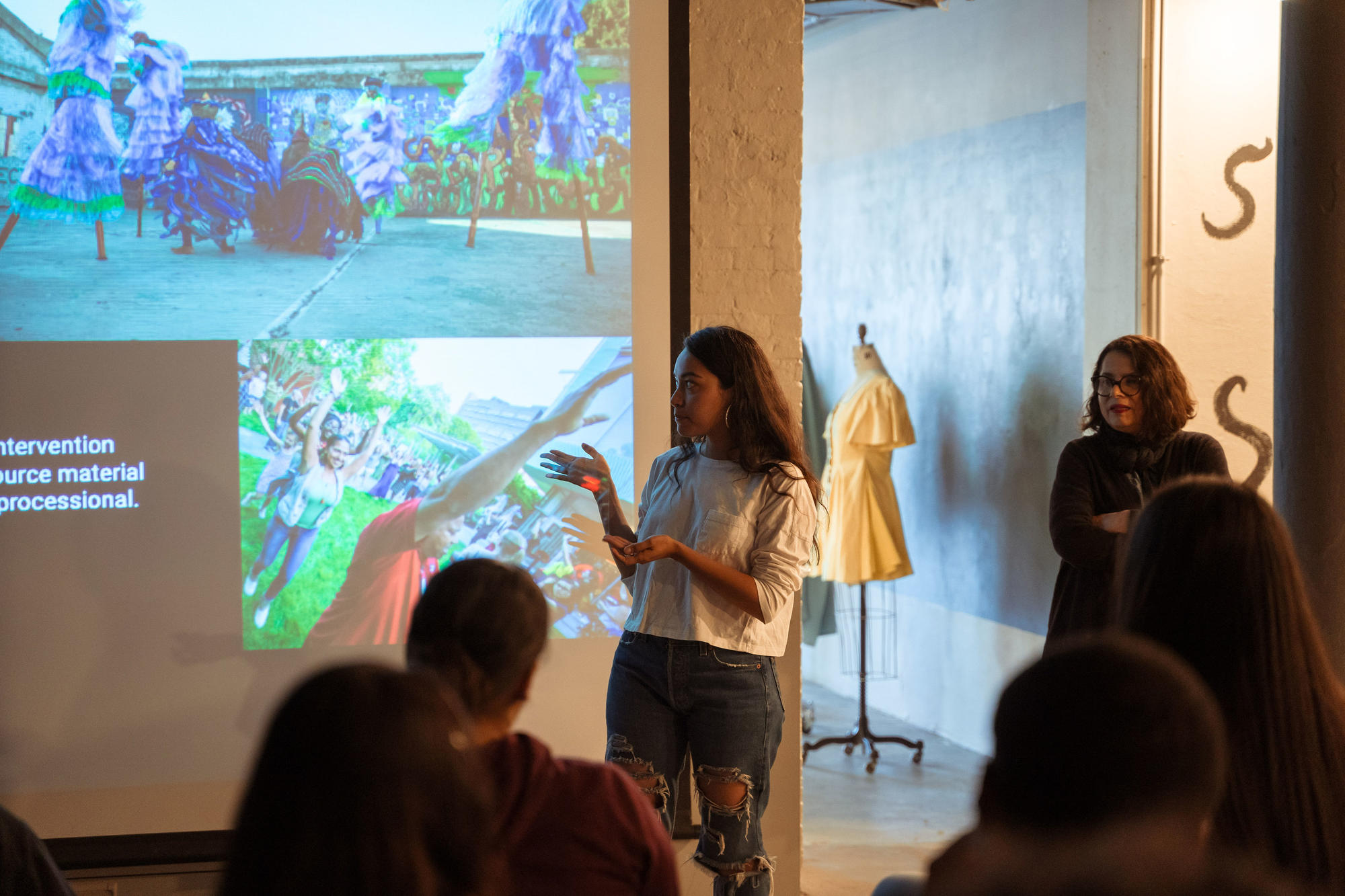 Nathalia JMag launches the Map This workshop at Urbano Project. Photo by Faizal Westcott, June 2019.