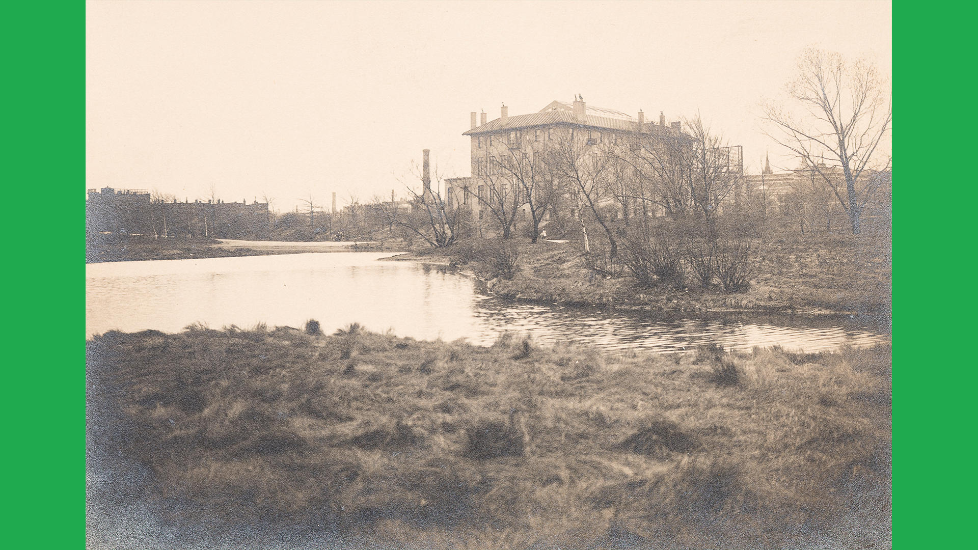 Photographer Unknown, Fenway Court from the Fens, about 1905, courtesy Isabella Stewart Gardner Museum