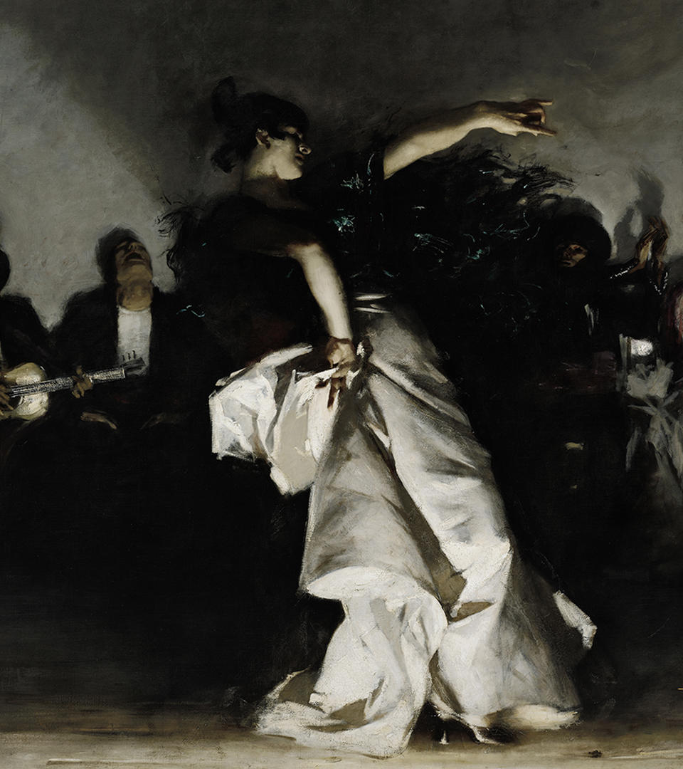 John Singer Sargent (American, 1856 - 1925), El Jaleo (detail), 1882.