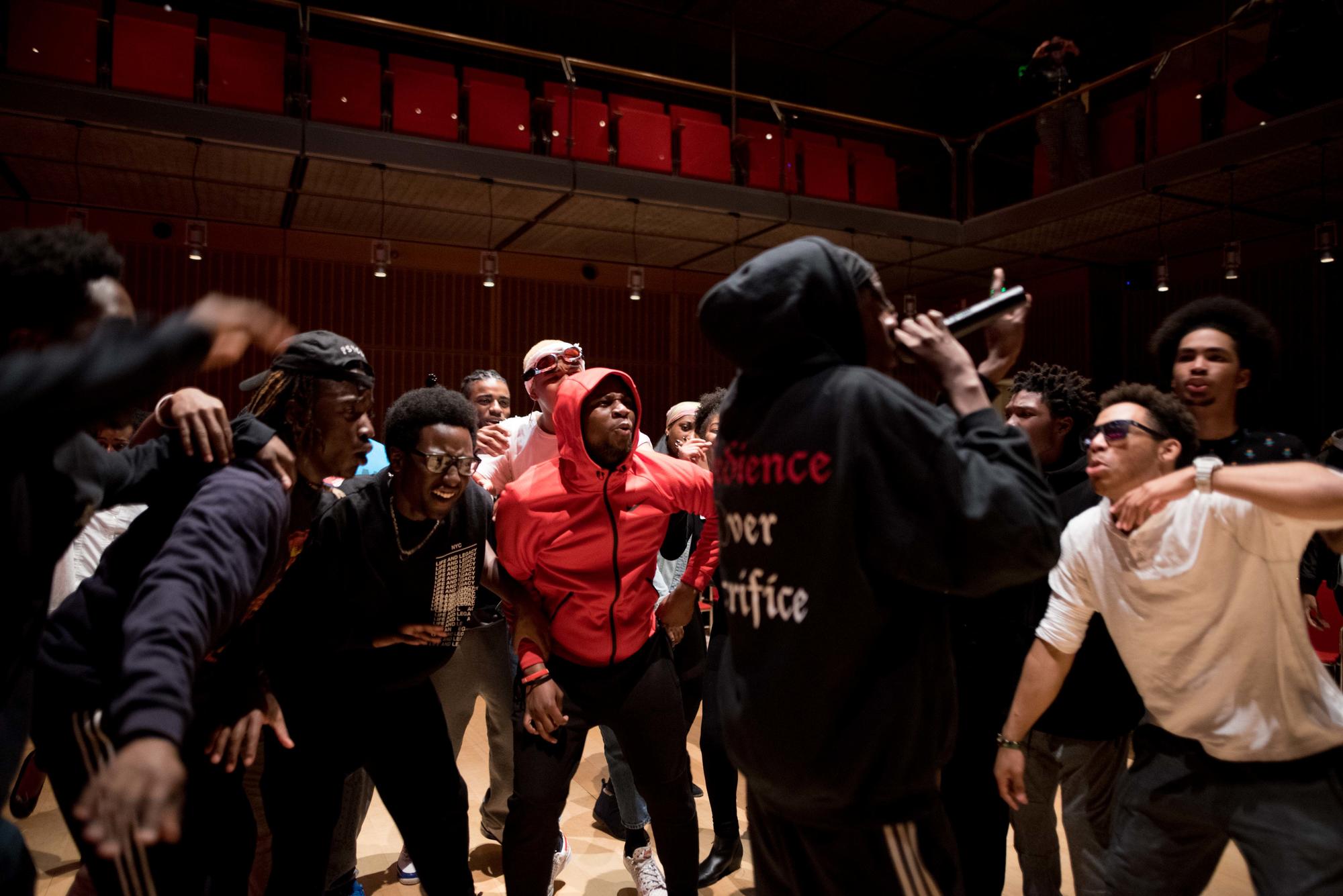 Clark D performs at the June 2017 Teen Takeover. Photo by Faizal Westcott.