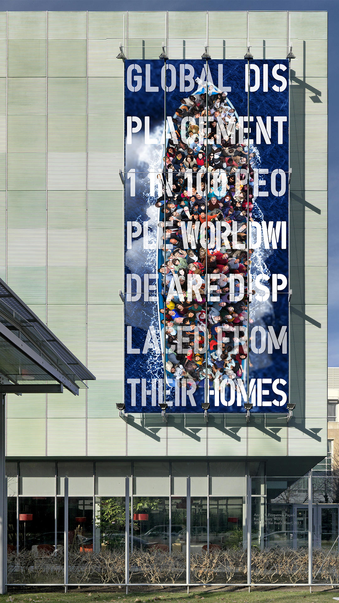 Judith Barry: Untitled on the Anne H. Fitzpatrick Façade on Evans Way