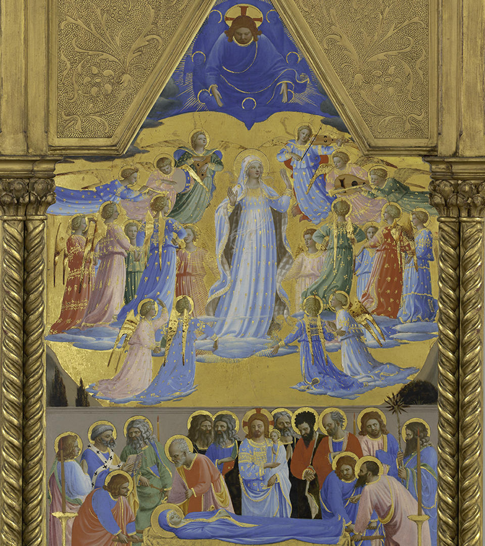 Fra Angelico, The Dormition and Assumption of the Virgin, 1430-1434, tempera on panel