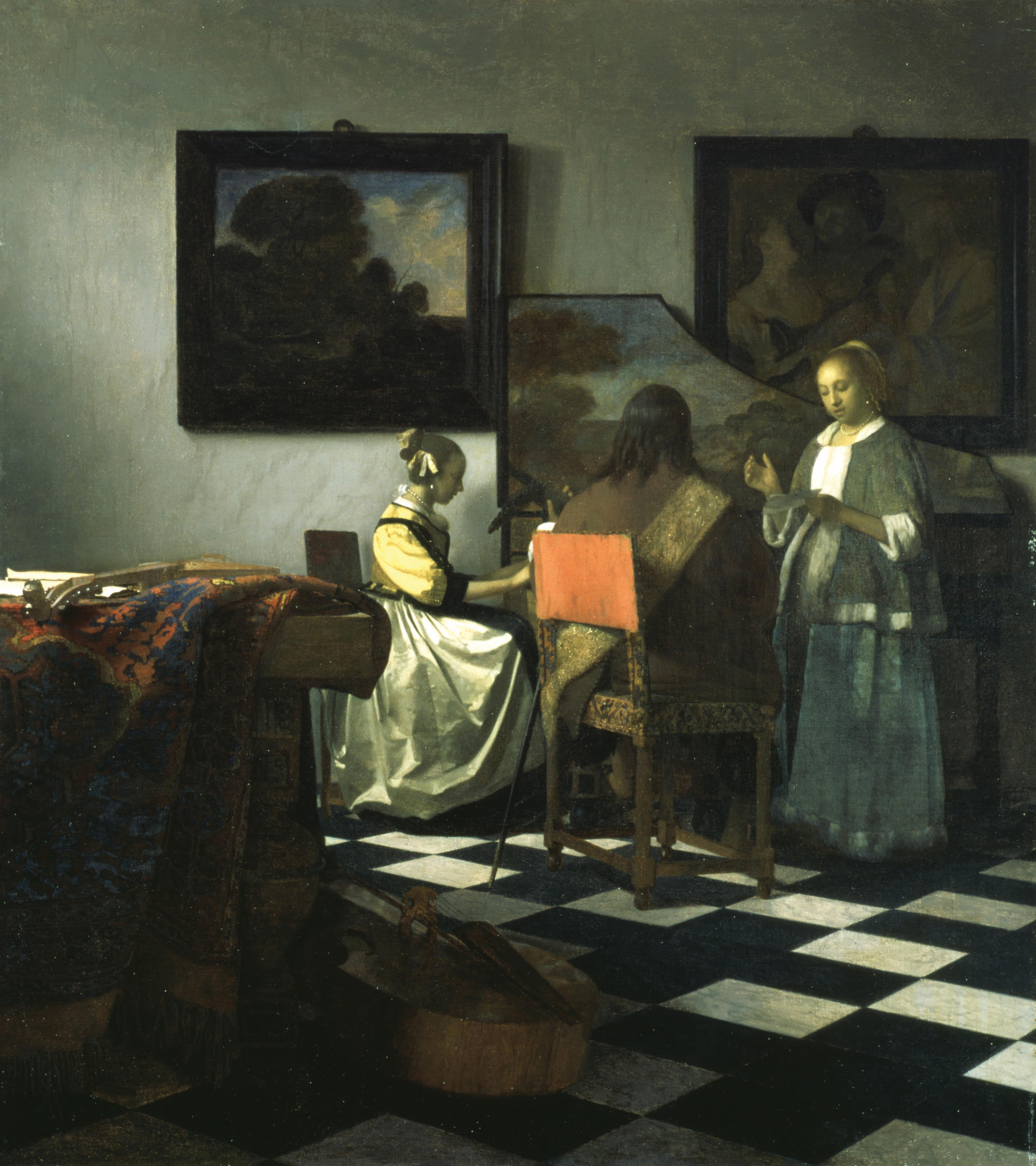 Johannes Vermeer (Dutch, 1632-1675), The Concert, about 1664.