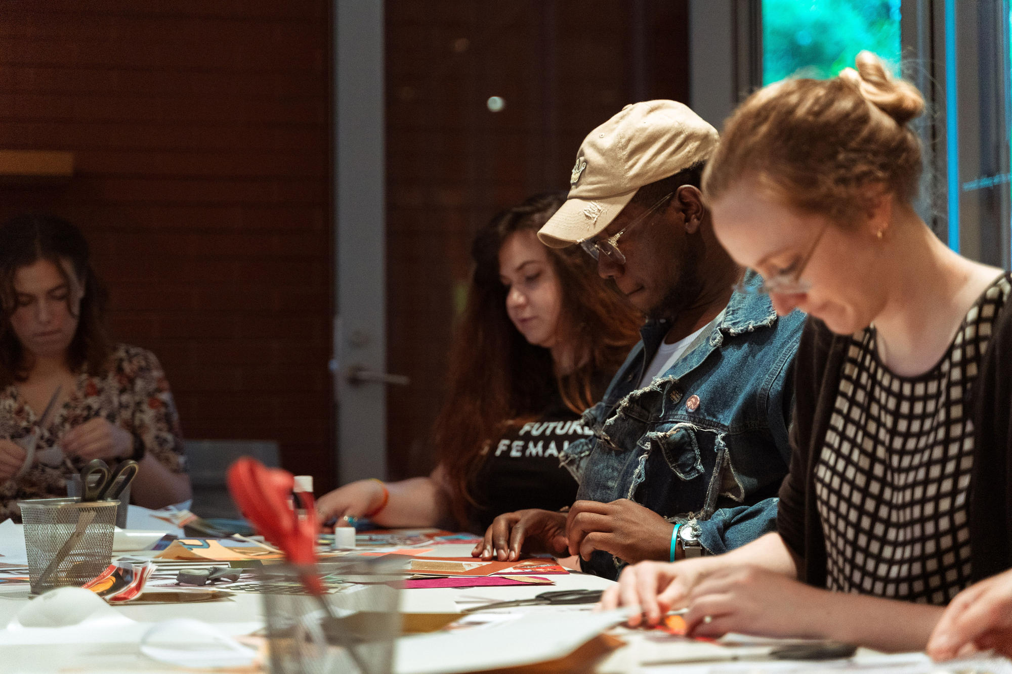 Third Thursdays Studio workshop developed in collaboration with Visiting Studio Artist Daniel Corral, photo by Faizal Westcott.